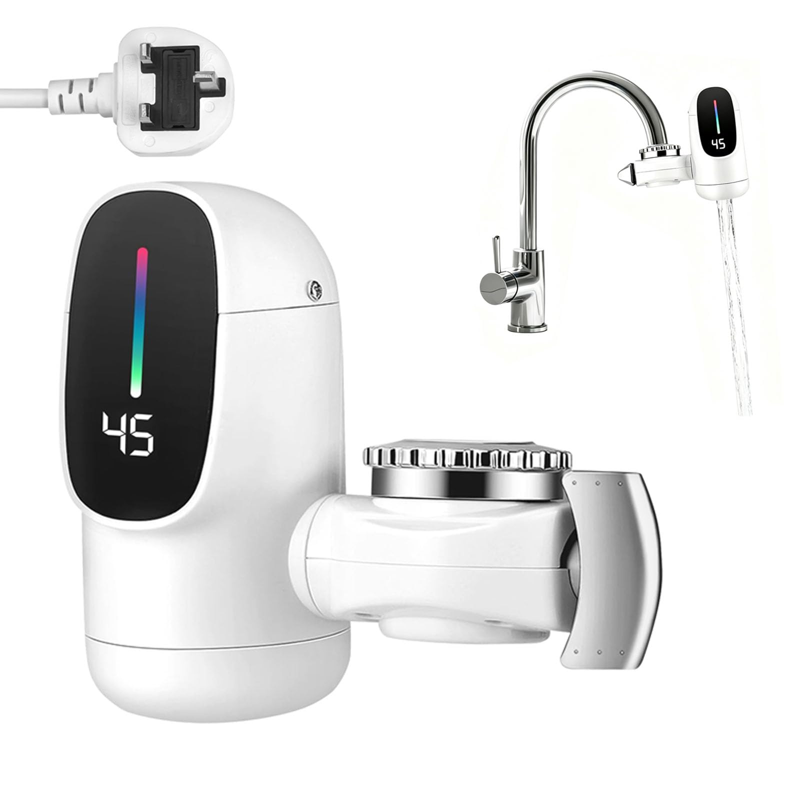Instant Hot Water Tap 3000W with LED Digital Display for Kitche