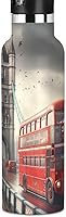 Vista 1 de Kids Water Bottle 20 Oz Bottle for Boys Girls, BPA-Free, London Bridge Red Bus