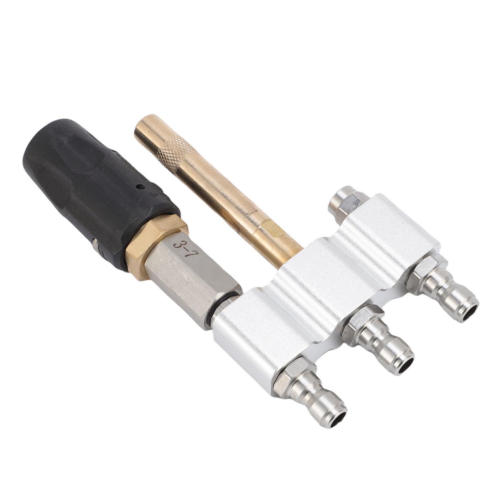 Ugello a spirale M5 compatibile con idropulitrice Ladder Saver - Punta lunga regolabile 3 in 1 con connessione rapida da 1/4 di pollice - Da 3 a 7 GPM e da 1000 a 6000 PSI -