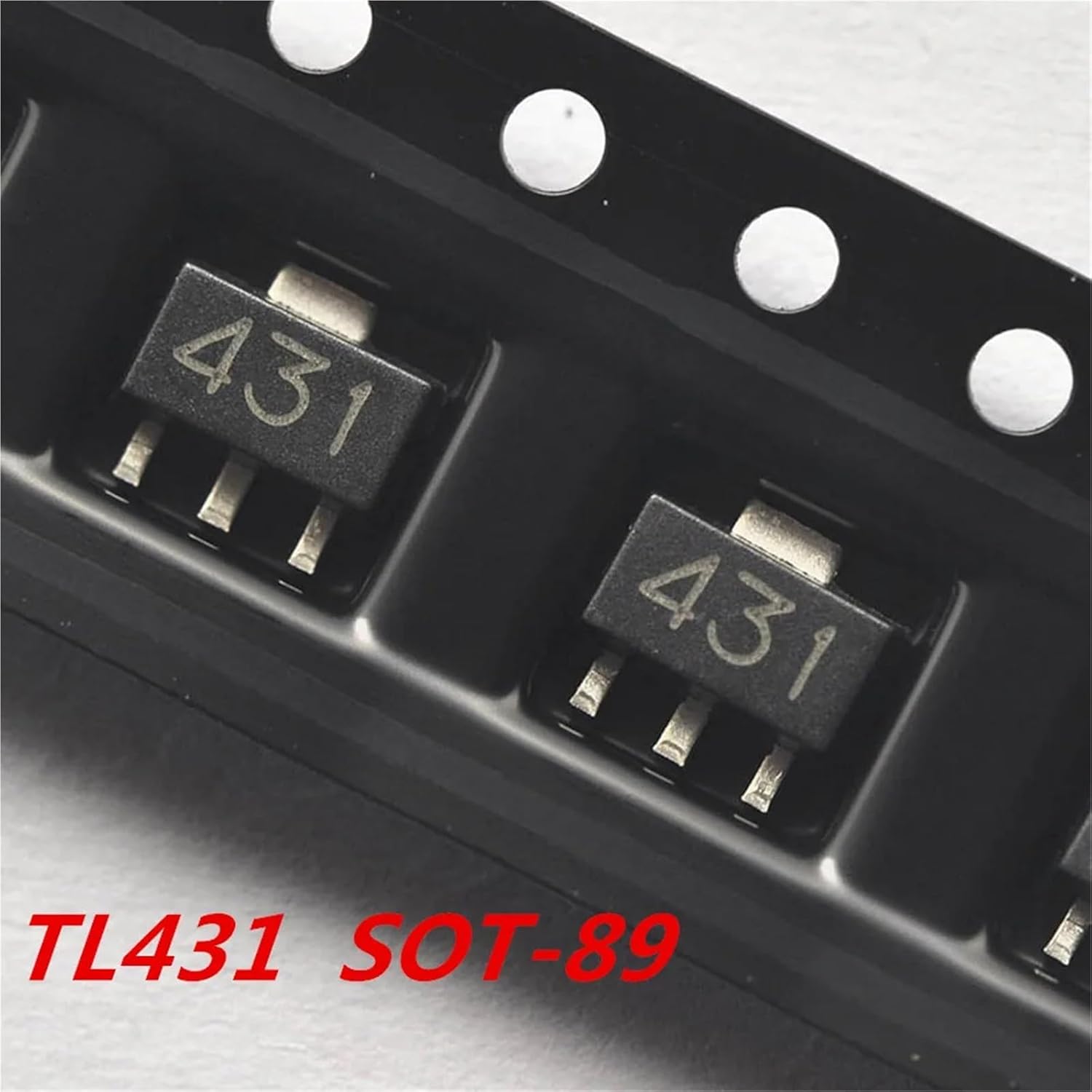 20/100/500Pcs TL431 431 CJ431 SOT-23 / SOT-89 SMD voltage regulator IC 0.5% Marking(TL431 SOT-89,20 Pcs)