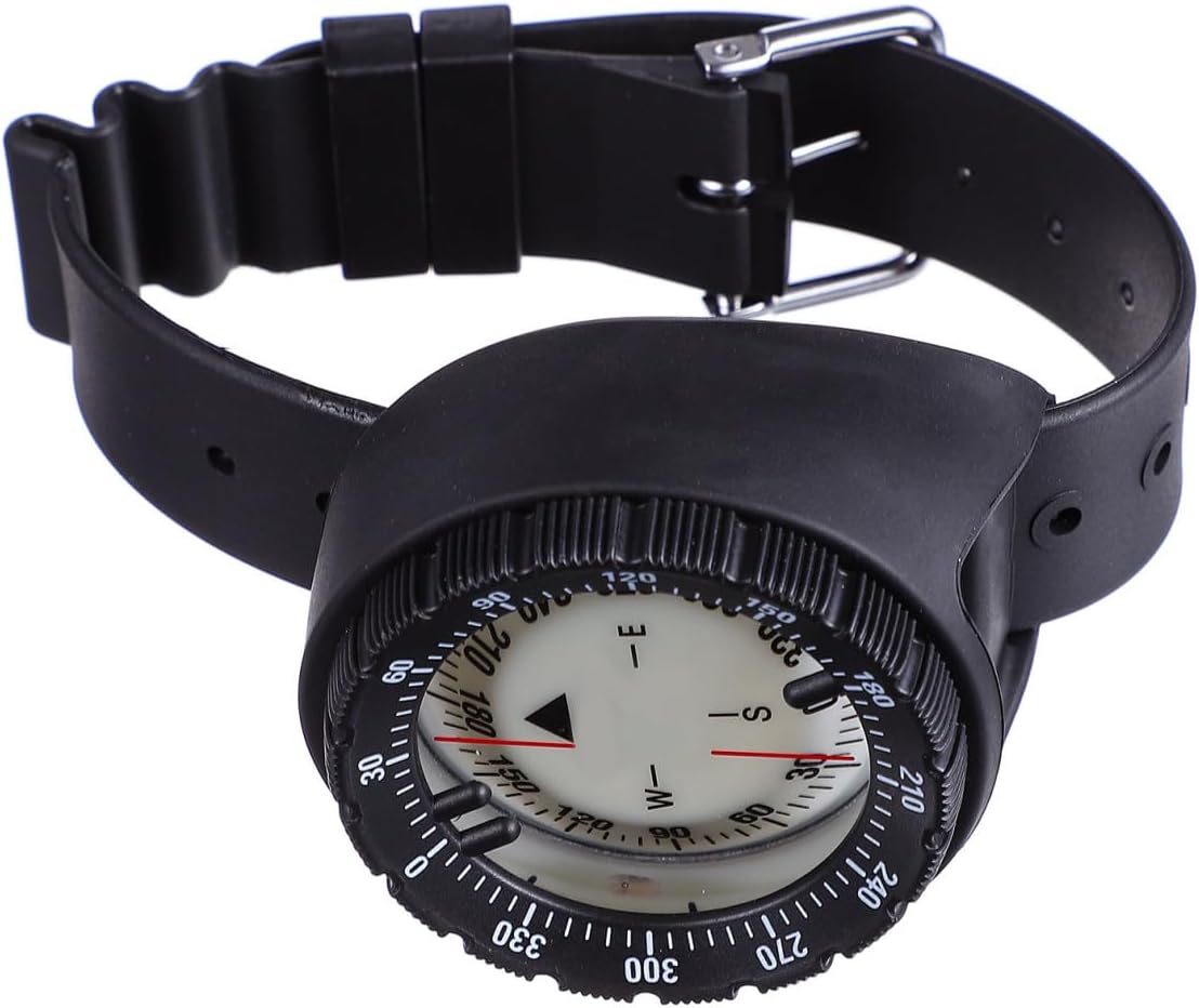 Waterproof Luminous Wristband Compass Mini Outdoor Watch Compass for Hiking Diving Camping Sports