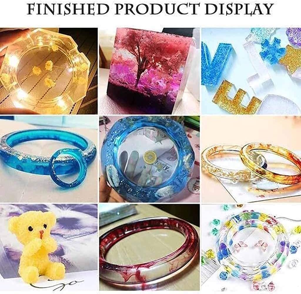 94pcs Resin Molds Set for DIY Epoxy Casting Jewelry Making Molds with 12 Boxes Glitter Powder Sequins