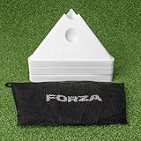 FORZA Jumbo Tri Training SuperCones - Fluro Colours | Qty 20 - Carry Bag Included (White)