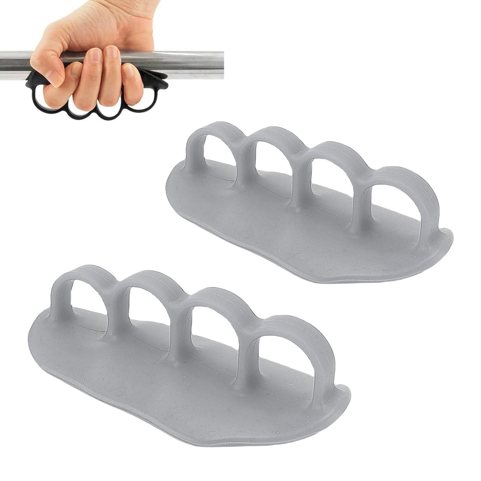 Agarra de Entrenamiento Antideslizante, Agarres de Goma de Goma de Levantamiento de Pesas Multifuncional para Barra y Mancuerna, Ideal para Entrenamiento de Gimnasia, Pull Ups,