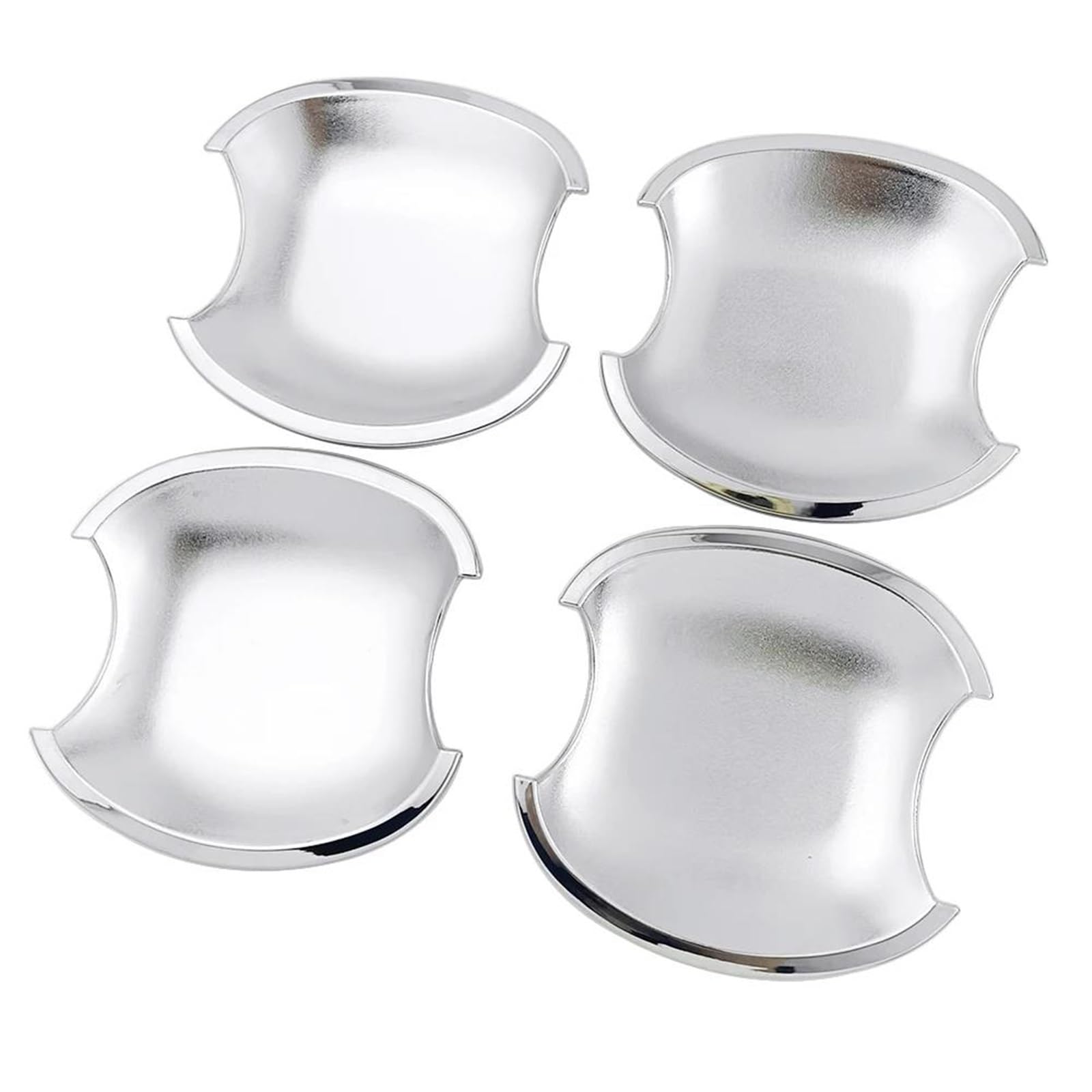 Zapora Style 1 Chrome Door Handle Cover Trim & Door Bowl Cover Car Styling Decorate For Toyota For Highlander 2001-2007(Style 1)
