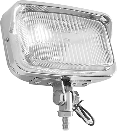 WIND MOZURA Faro delantero retro de motocicleta vintage con lente de cristal transparente y visera para Harley Cruiser Bobber Chopper Yamaha Honda