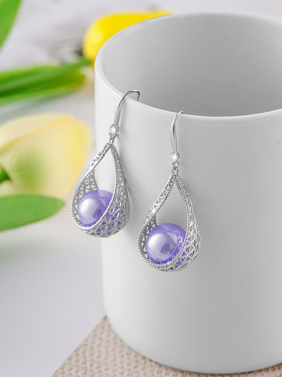 Big Pearl Necklace and Earring Sets for Women Glod Plated Jewelry Set - Image 5