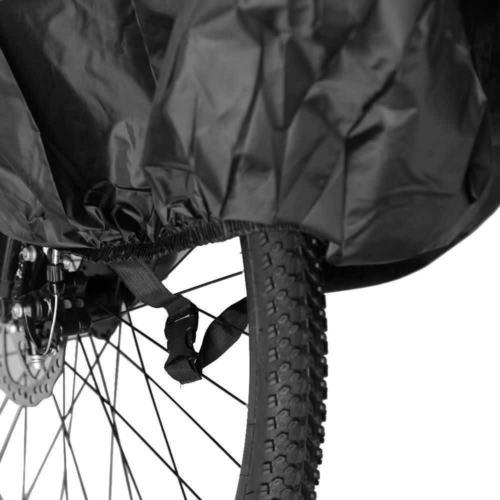 Fahrradabdeckung wasserdichte Bike-Abdeckung Schwarz Motorrad-Fahrrad-Zubehör Outdoor Regen Staubschutz Motorrad Indoor Fahrrad Abdeckung Transport