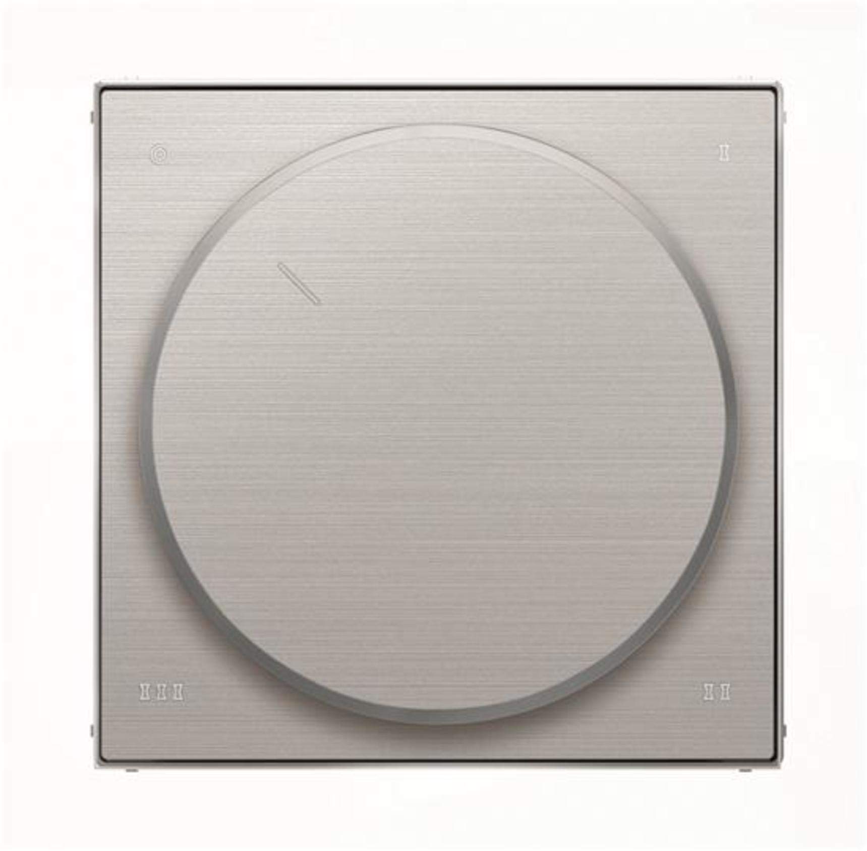 Bouton commutateur rotatif Niessen Sky en acier inoxydable haut de gamme pour finition luxe