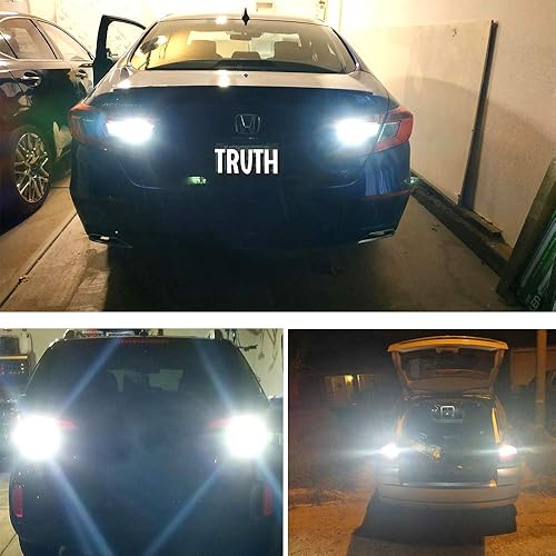 Miniatura 7 de 4 luces LED de marcha atrás 921 T15 912 W16W, sin errores, 904 LED 921 bombillas 45SMD-4014, chipsets, más recientes 912 921 906 bombillas LED para