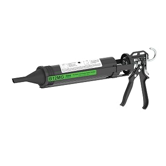 Albion Engineering B12MG B-Line Manual Mortar and Grout Gun for Pointing Brick & Stone Veneer, Includes Loading Barrel, Mortar & Grout Nozzles, and Mixer, 30 oz 1 Quart, 121 Drive