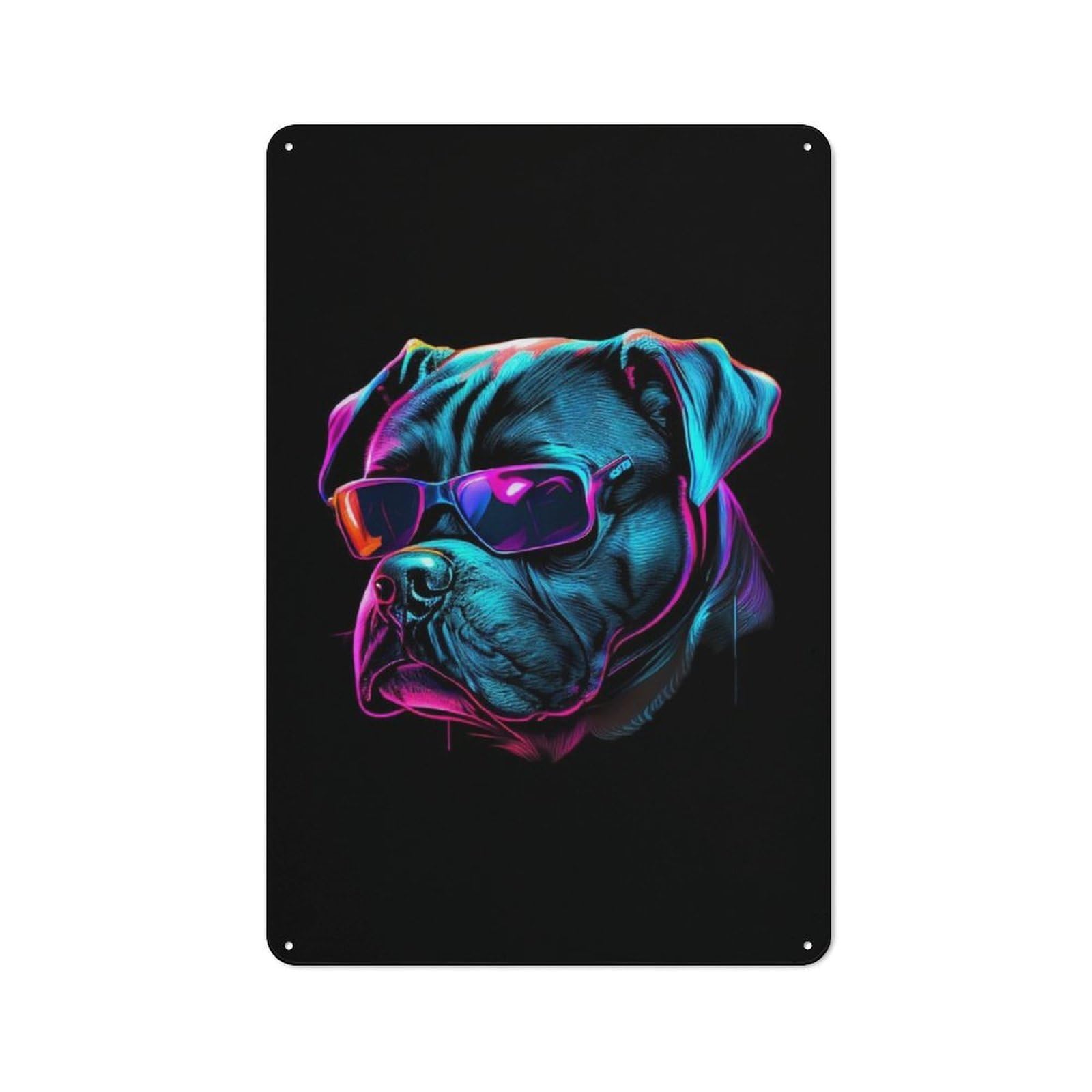 Junmoney Cane Corso Metal Plaque 30X20cm With For Workshop Wall, Retro Decor, A New Home Gift For Collectors Of Metal Signs