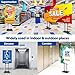 VAIIGO 2Pack Poster Stand for Display, Heavy Duty Floor Standing Sign Holder, Double-Sided Poster Board Stand, Adjustable Height Up to 80 inch, Outdoor Banner Stand for Board & Foam Display, Black