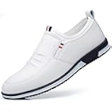 Men's Premium Leather Soft Loafers Slip on Shoes,Casual Fashion Business Office Formal Driving Shoes for Men