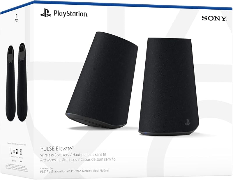 Alto-falantes sem fio PlayStation PULSE Elevate™ - Midnight Black