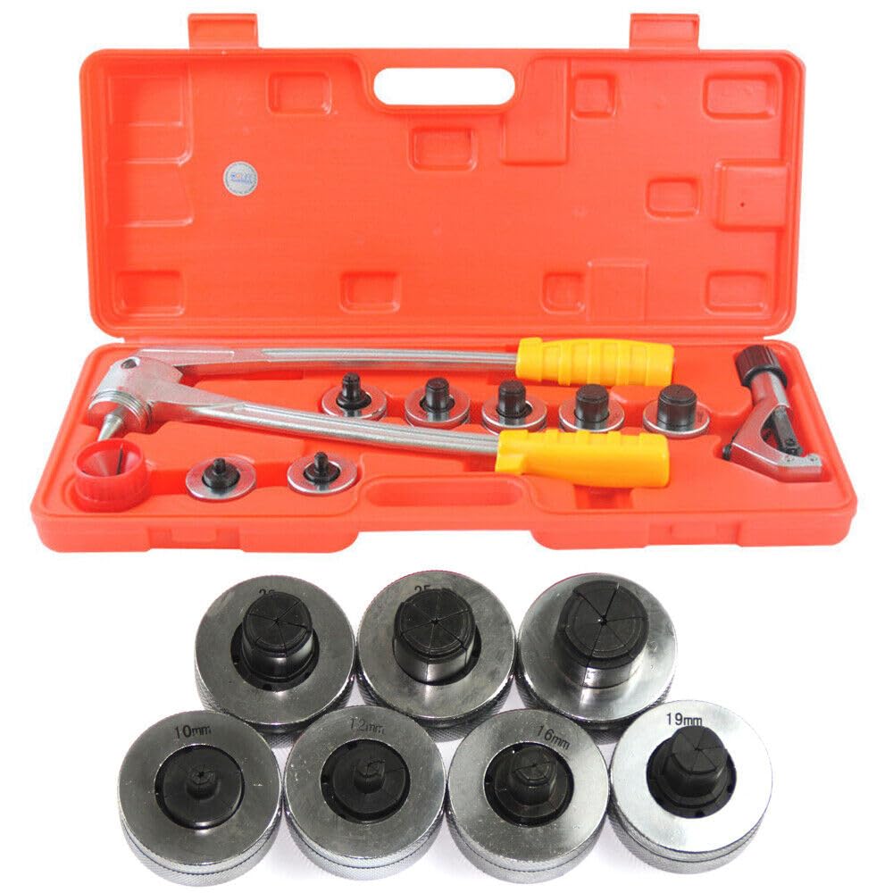 Coupe-tubes manuels,10-28mm Kit d'évasement de tube Extenseur,Kit d'expanseur manuel pour tubes en cuivre et en aluminium