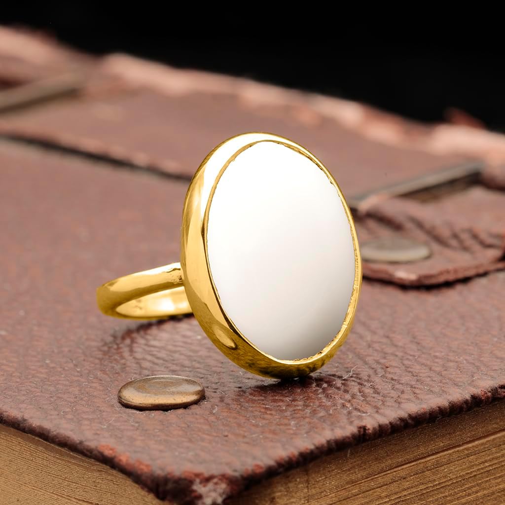 Natural Labradorite Crystal Ring 24K Gold Vermeil 925 Sterling Silver Oval Solitaire Gemstone Dainty Leo Spiritual Perseverance Statement Ring Handmade Turkish Fine Jewelry