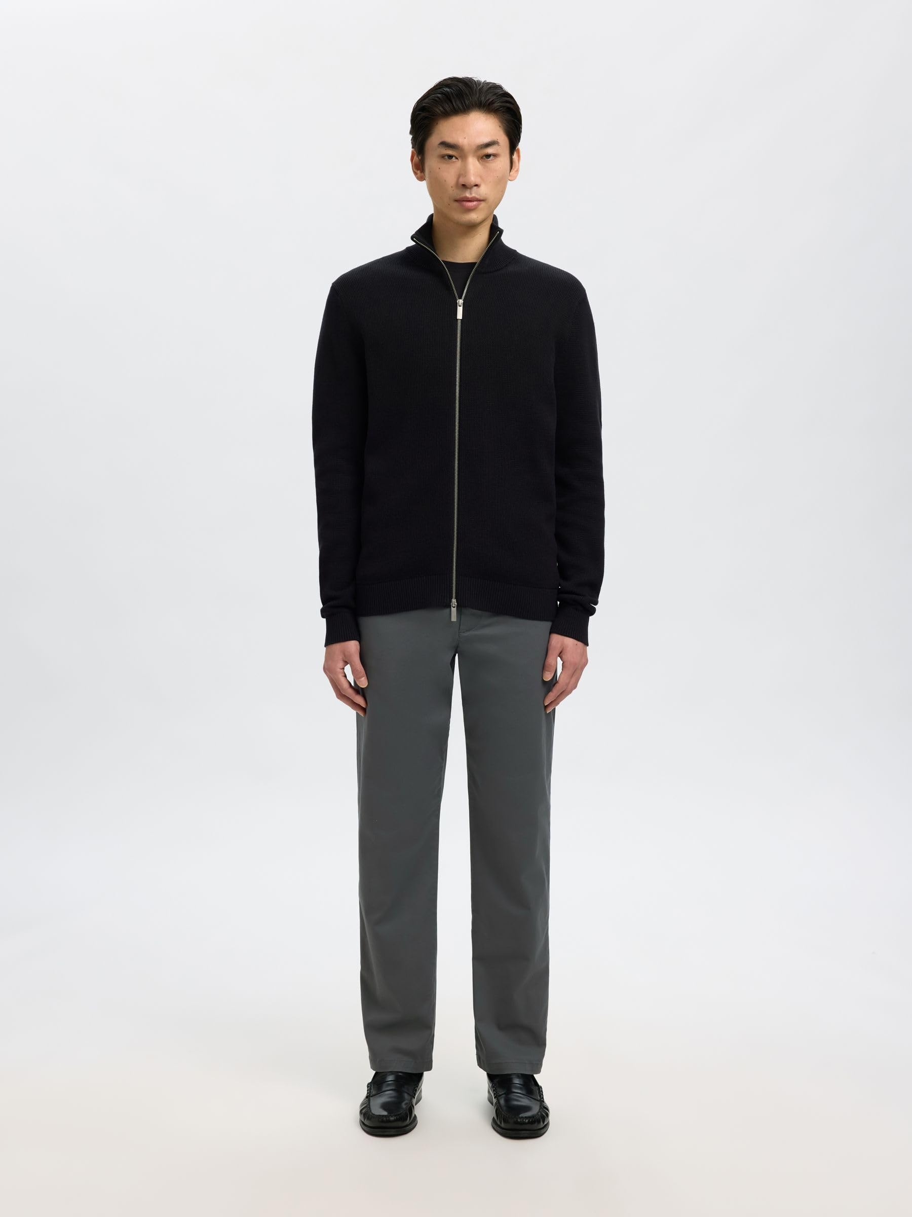 SELECTED HOMME Slhstraight-new Miles 196 Flex Pants W N - Chino Mężczyźni