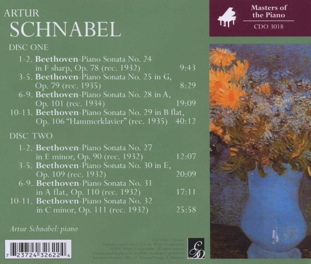 クラシック Schnabel Beethoven The Named Sonatas Beethoven:Piano Sonatas, Vol. 1/Schnabel - Classics Today