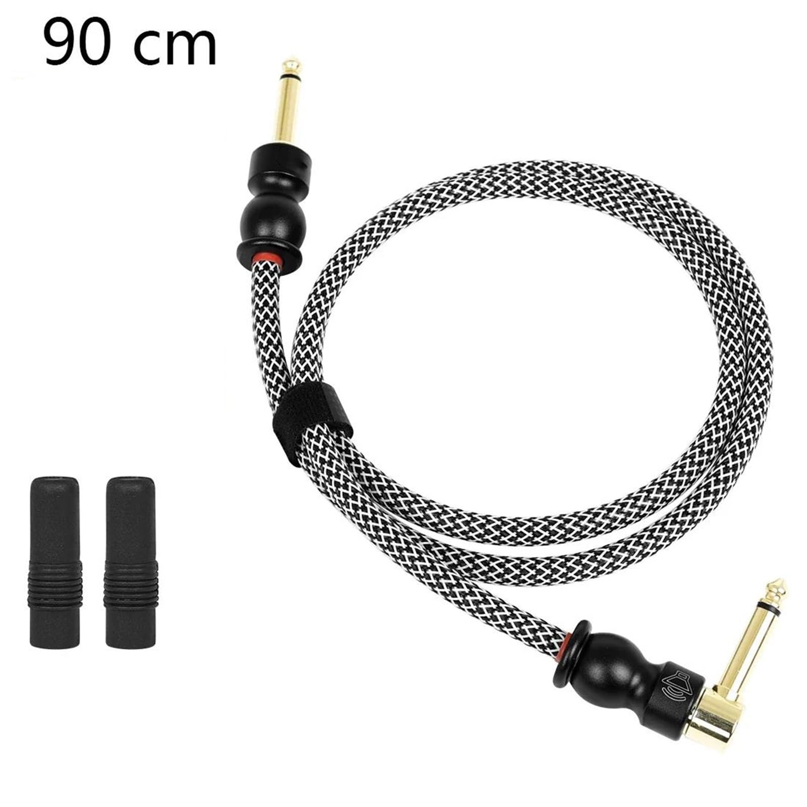 Kabel Do Gitary Gitara Elektryczna Kable Głośniki Wzmacniacze Połączenie Oplotu 6,35 Mm(90cm)