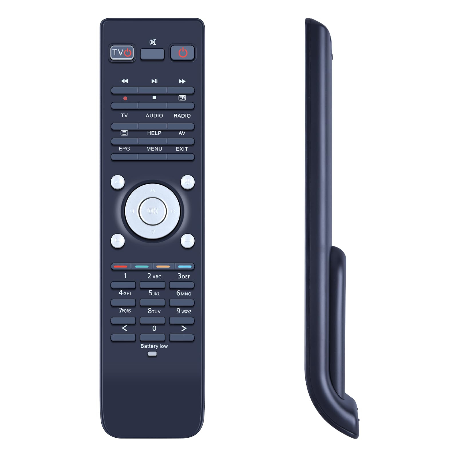 New Replacement Remote Control Suitable for VU+TV Box VU+Duo2 VU+Solo 2 Duo-2 Solo-2 VU+DUO VU+ZERO VU+SOLO 4k VU+Duo2 Solo2 (No Setup Required)