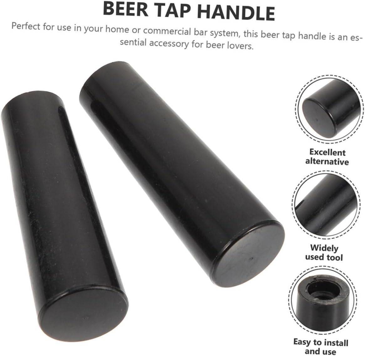 Beer Tap Handle Keg Tower Handle Replaceable Faucet Accessories for Beverage Dispenser Comfortable Grip