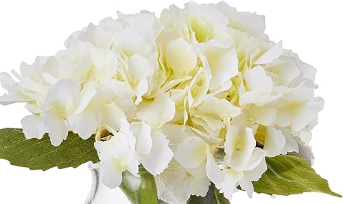 Miniatura 2 de Nearly Natural Hortensia floreciente con jarrón