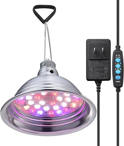 Miniatura 1 de ROBLUX Luz LED de crecimiento 144 chips LED de espectro completo luz solar para plantas de interior, hidroponía, vegetales, flores y flores, luces