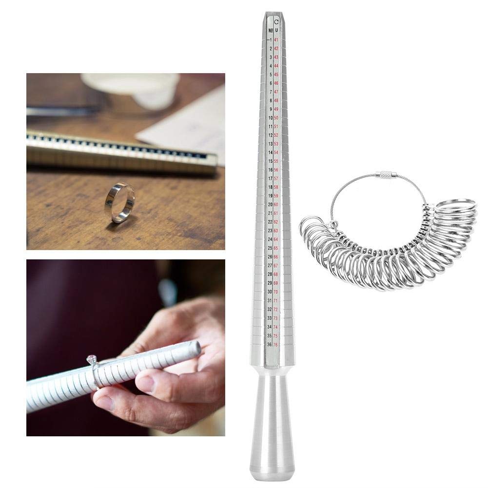Misuratore Anelli Inglese (UK) – Metallo – Mandrino E Bastone – Cadoline