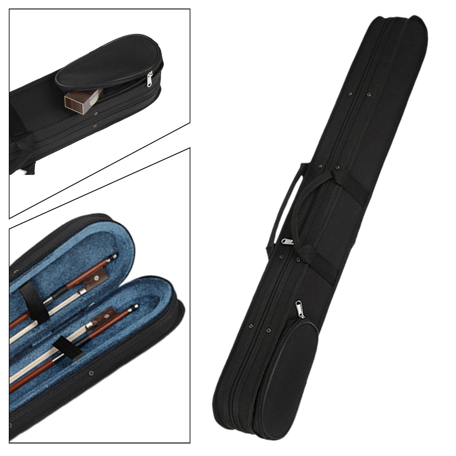 Práctica bolsa para de violín,hecha de materiales,Negro,84x10x7cm