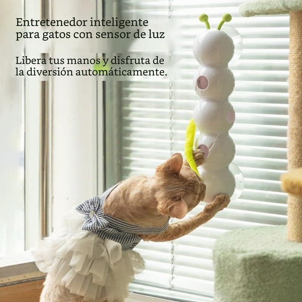 CATERPILLAR - Juguete inteligente para gatos, interactivo para gato inteligente Caterpillar, juguete interactivo para gatos de interior, juego divertido y atractivo para gatos para jugar