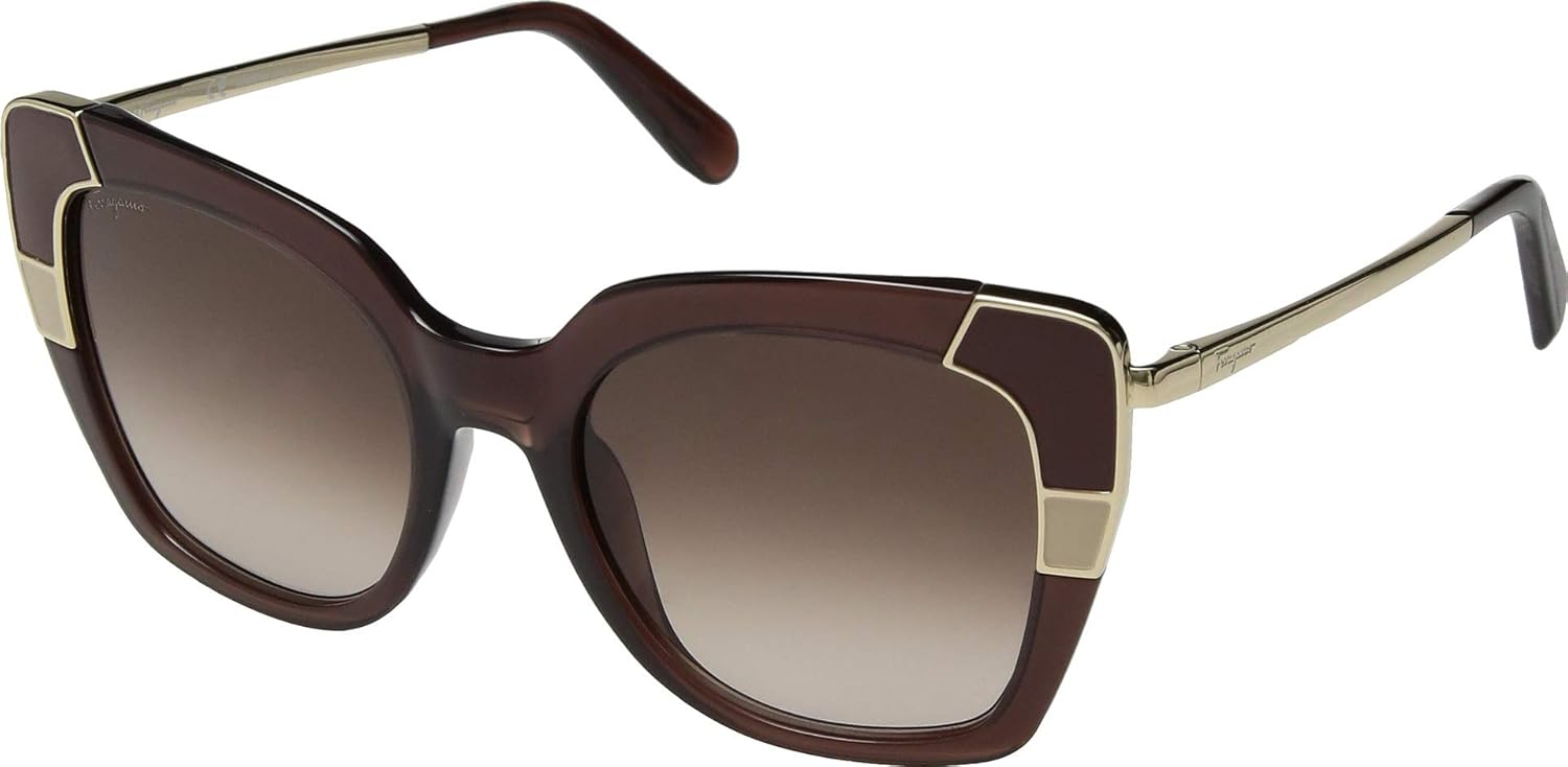 Salvatore Ferragamo SF889SL Crystal Brown/Burgundy Gradient One Size