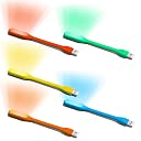 CRAZO FASHION Colorful USB LED Light for Gaming Laptop, Power Bank & Keyboard | Flexible Silicone Portable RGB Light Lamp for Reading, Study, Night Lighting – 5 Color LED USB Lights (Pack of 5) gallery image