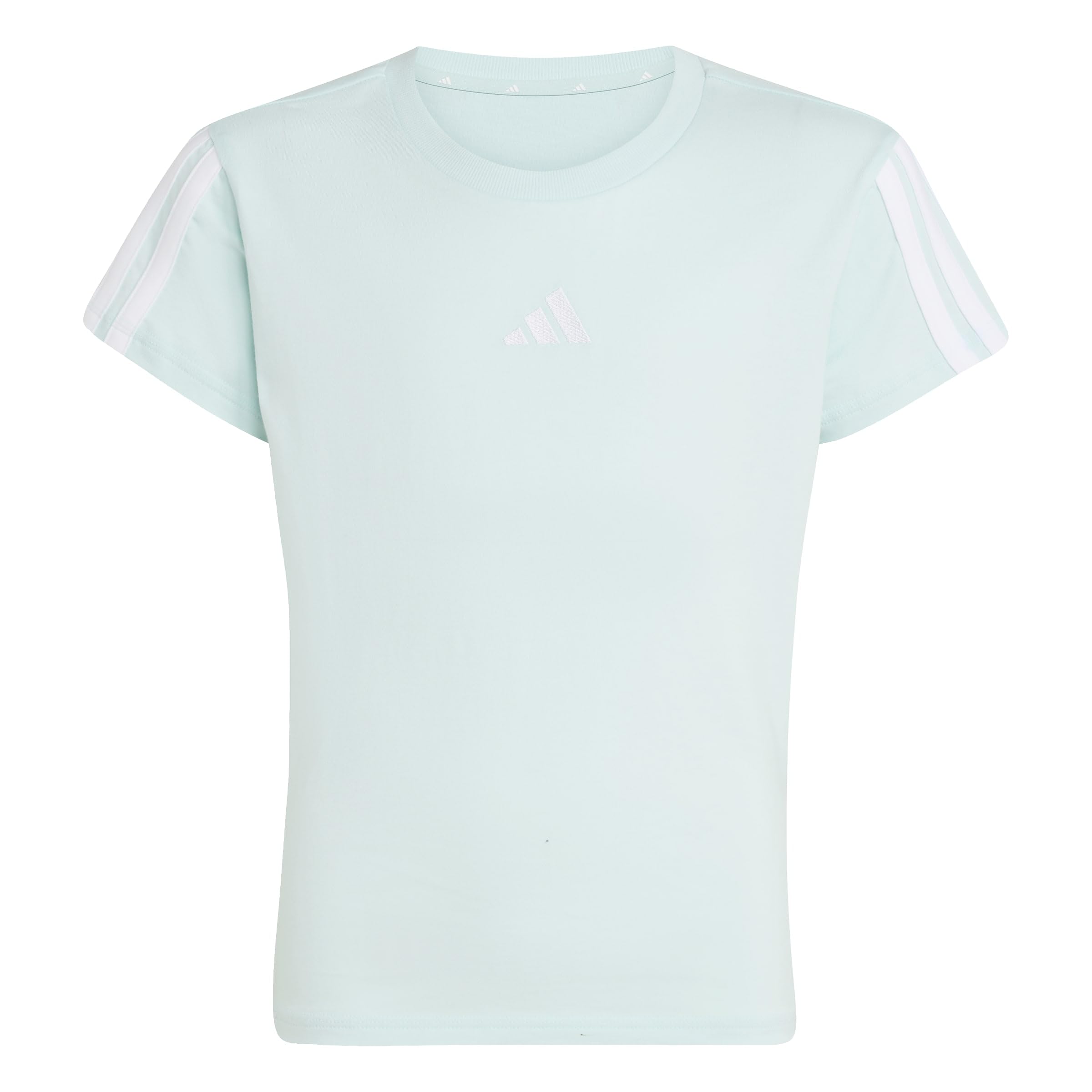 adidas Girl's Essentials T-Shirt, Halo Mint/White, 7-8 Years