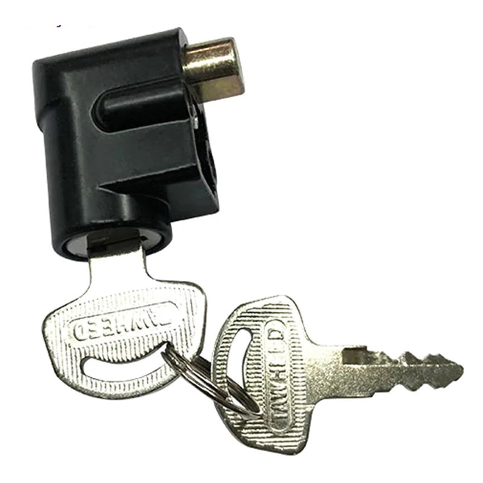 Motorbike Lock Security Stainless Steel Motorcycle Steering Lock with Two Keys 2 Position Switch Motorbike Lock