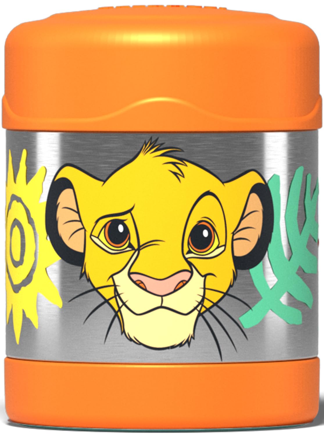 Thermos - Disney's Lion King Food Flask (290ml) - BPA Free, Stainless Steel, Spill Proof, Thermal Kids Flask with Personalised Name Labels for Lunch Box, 5 Hours Hot & 7 Hours Cold — image 1