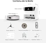 OKAYBOT V3 Robot Aspirateur Laveur, Serpillières Auto-Nettoyantes & Relevables, Séchage à l’Air Chaud, Brosses Zero-Enchevêtrement, Aspiration 8000Pa, Navigation LiDAR, Idéal Poils d’Animaux & Tapis - 7