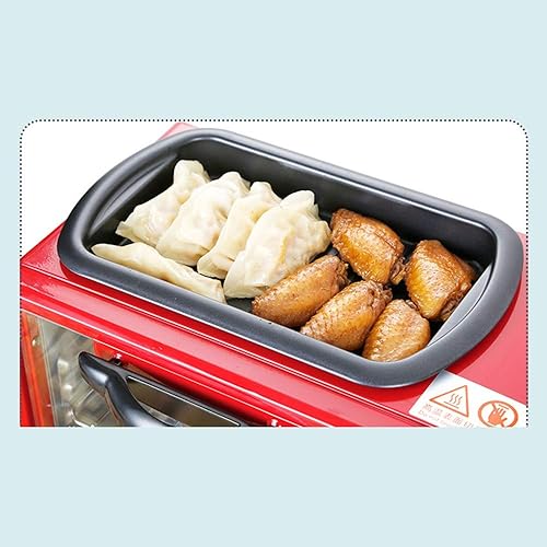 Miniatura 3 de Raxinbang Tostadora Negro 3 En 1 Tostadora 9L Multifuncional Desayuno Máquina Mini Hogar Horno Cafetera De Acero Inoxidable Sartén