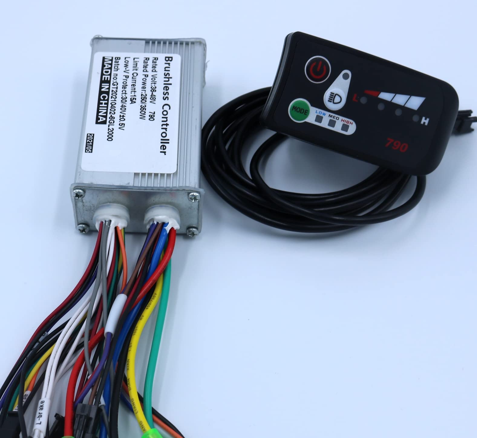 Centralina Monopattino Elettrico 3. 6V 48 V 250W E -Bike Brushless Motor Controller Driver + display