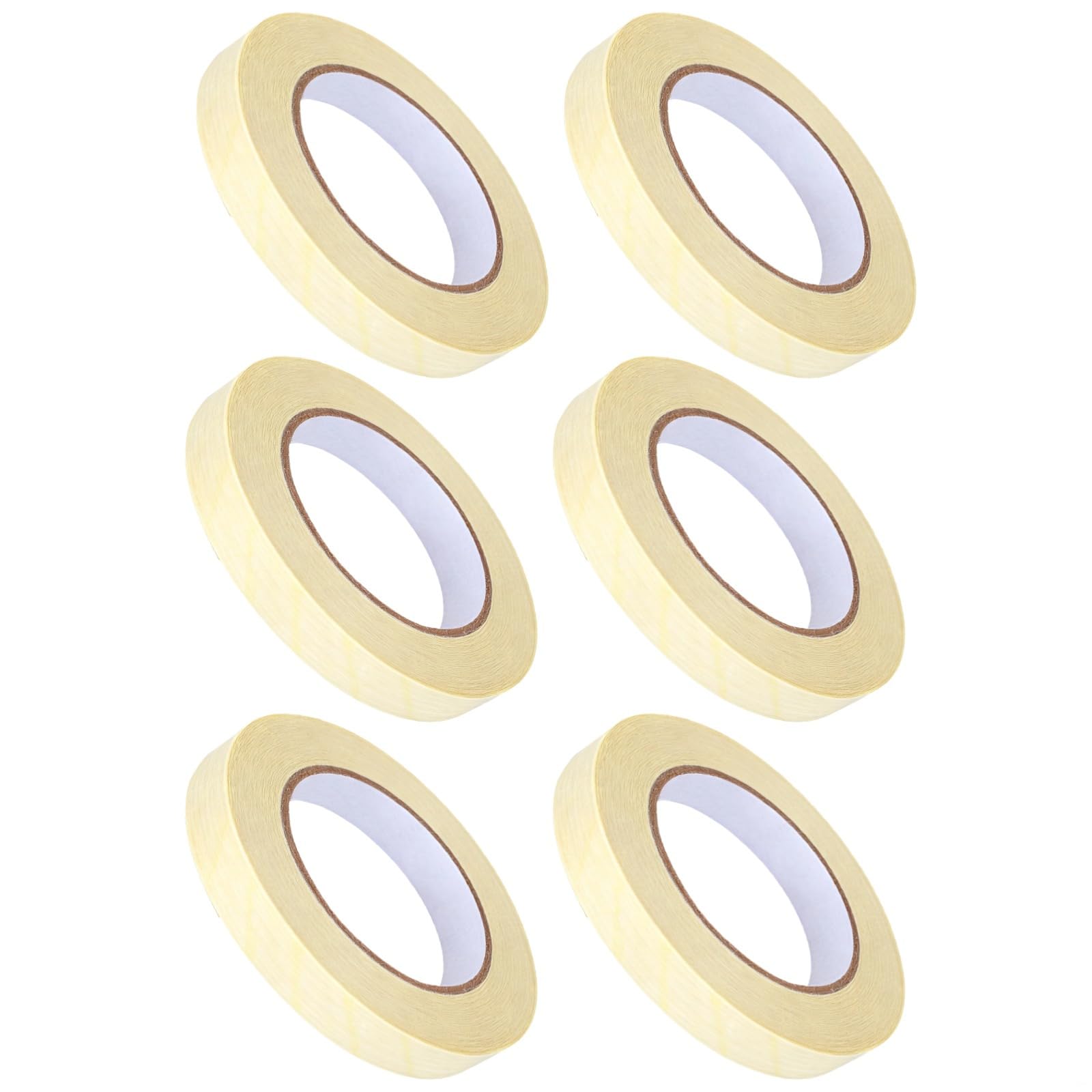 6 rollos de cinta de autoclave – 0.5 pulgadas x 164 pies, indicador de esterilización resistente a altas temperaturas para uso médico y de laboratorio
