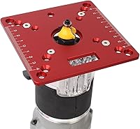 Vista 4 de Placa de inserción de mesa de enrutador de aluminio,Mini bancos cuadrados para carpintería Router Flip Plate,Mesa de grabado de recorte