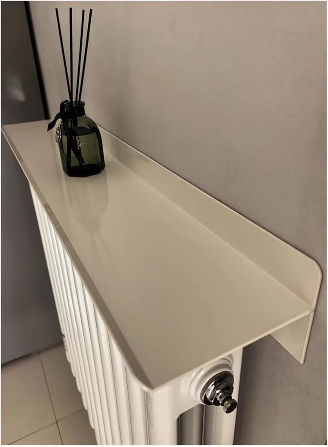 Radiator cover for old radiator，Radiator cabinet， Floating Radiator Shelf Modern Cover with Top Storage for Bathroom/Laundry Room/Kitchen(160x15x10 cm)