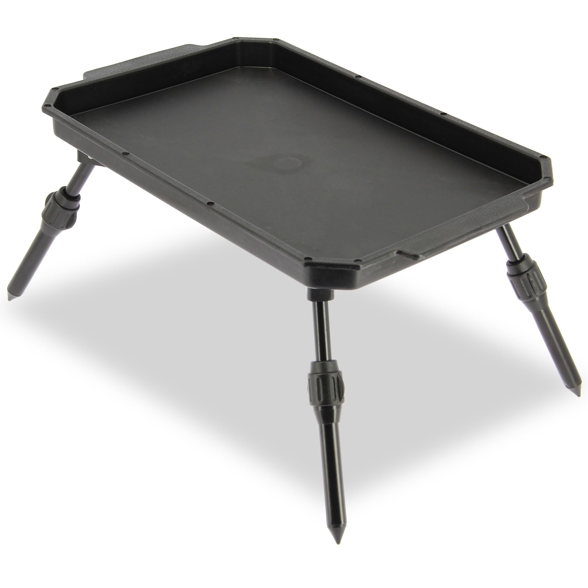 DNA Leisure Mesa de cebo para pesca, patas ajustables, plástico duradero, ligero