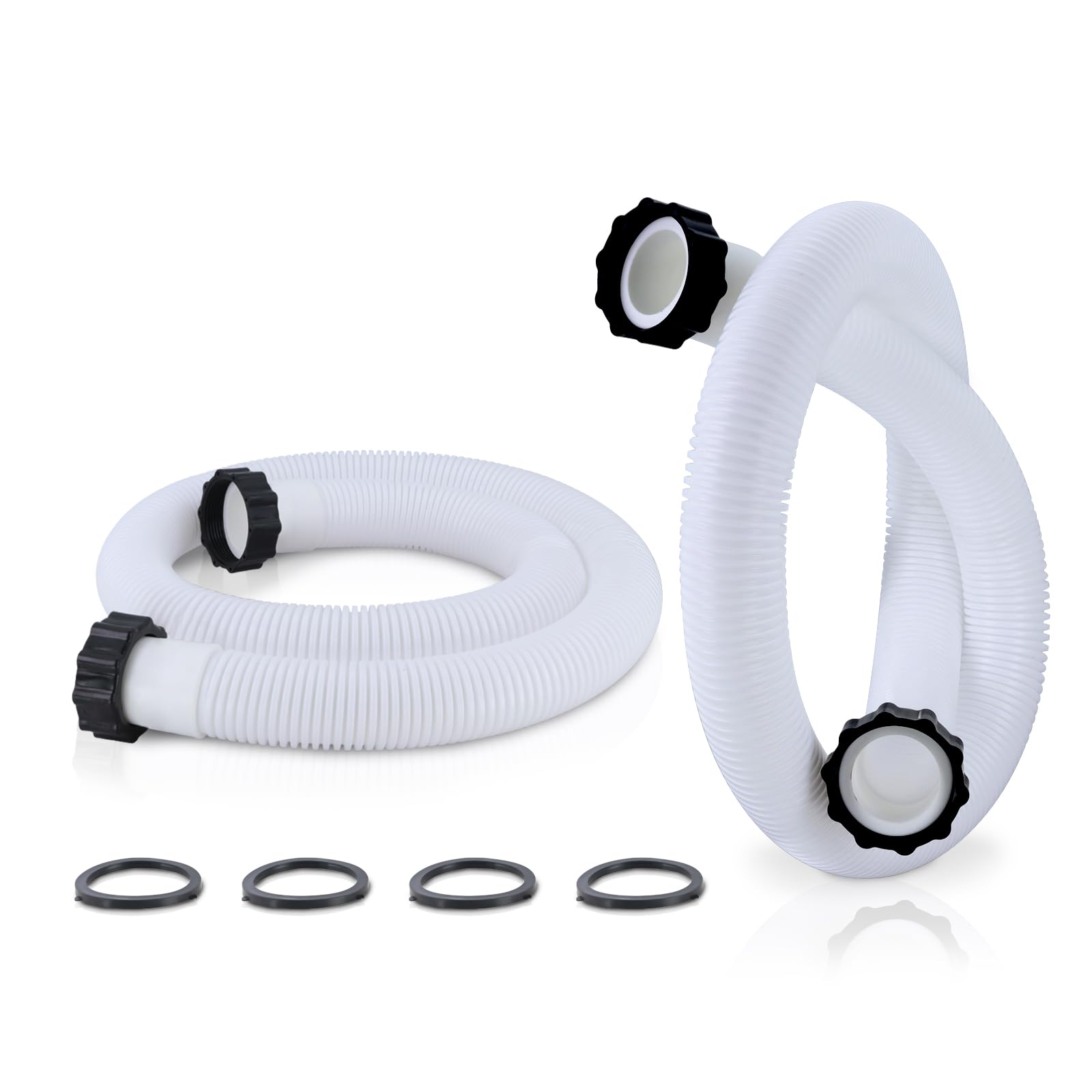 Photo 1 of 1.5" Pool Pump Hose Compatible with Intex Pump Sand Filters & Saltwater Systems, 29060E Pool Hoses Fit for Coleman Above Ground Pools Parts 59" Long