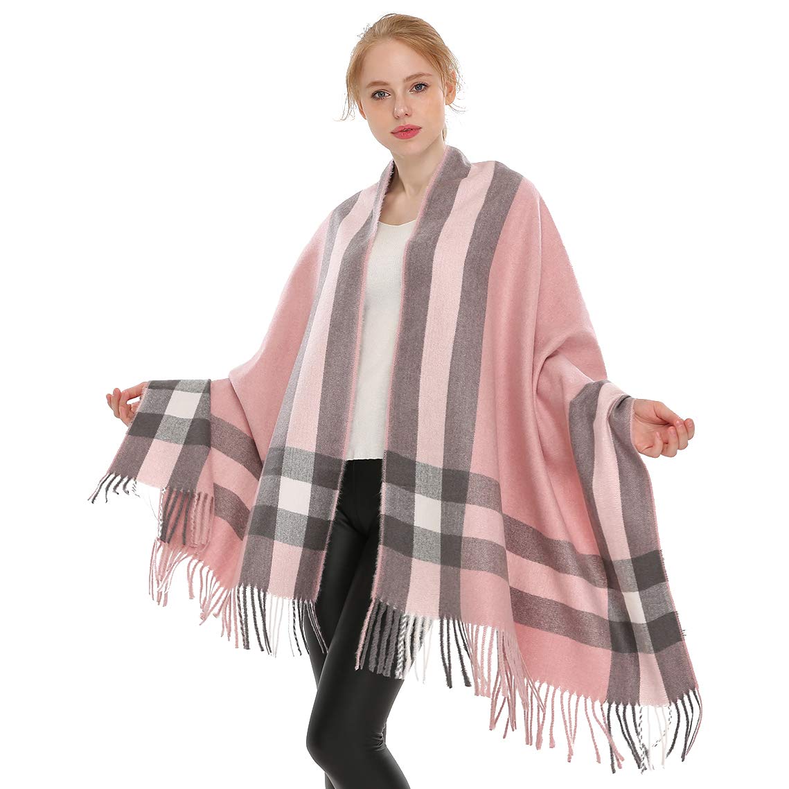Women Soft Cashmere Wool Scarf Large Pashminas Shawl and Wrap Warm Stole Blanket