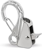 Vista 10 de Gancho de anclaje para barco, fácil de usar, sistema de anclaje sin nudos con liberación rápida, clips de gancho de anclaje de barco de acero