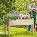Yaheetech 1pc Raised Garden Bed 48x24x30in Elevated Wooden Horticulture Planter Box with Legs Standing Growing Bed for Gardening/Backyard/Patio/Balcony