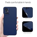 Pikkme Mi Redmi 10 Prime Back Cover Soft Matte Liquid Silicone TPU | Camera Protection | Shockproof Slim Back Case for Mi Redmi 10 Prime (Blue) gallery image