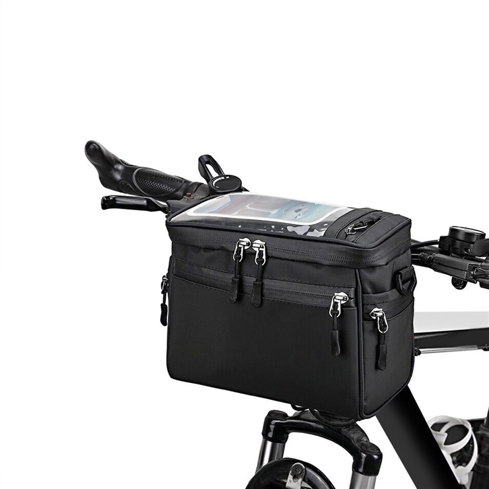 Sac de guidon de vélo 5L tactile pour fixer votre smartphone sur VTT