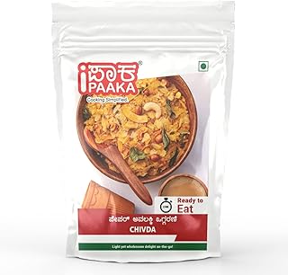 iPaaka Chivda, 200g, Ready To Eat, Poha Mixture, Healthy Snack, Chemical...